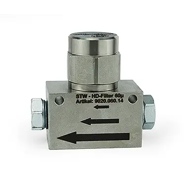 High-pressure filter Central lubrication