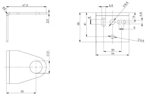 Oil tank mounting bracket