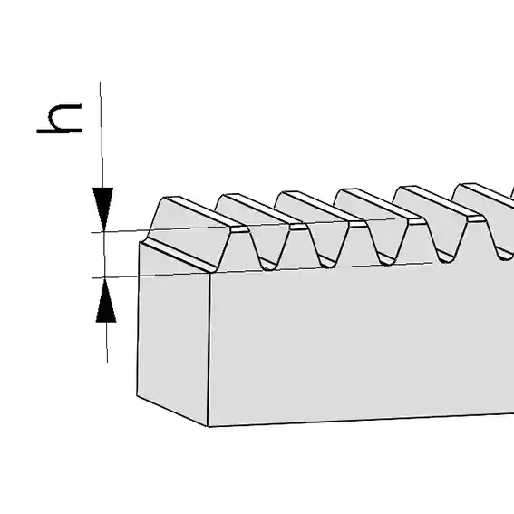 Module calculation tooth height
