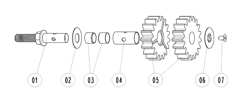 Structure of lubricating gears