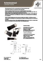 Kettenschmierung Schmierpinsel Datenblatt